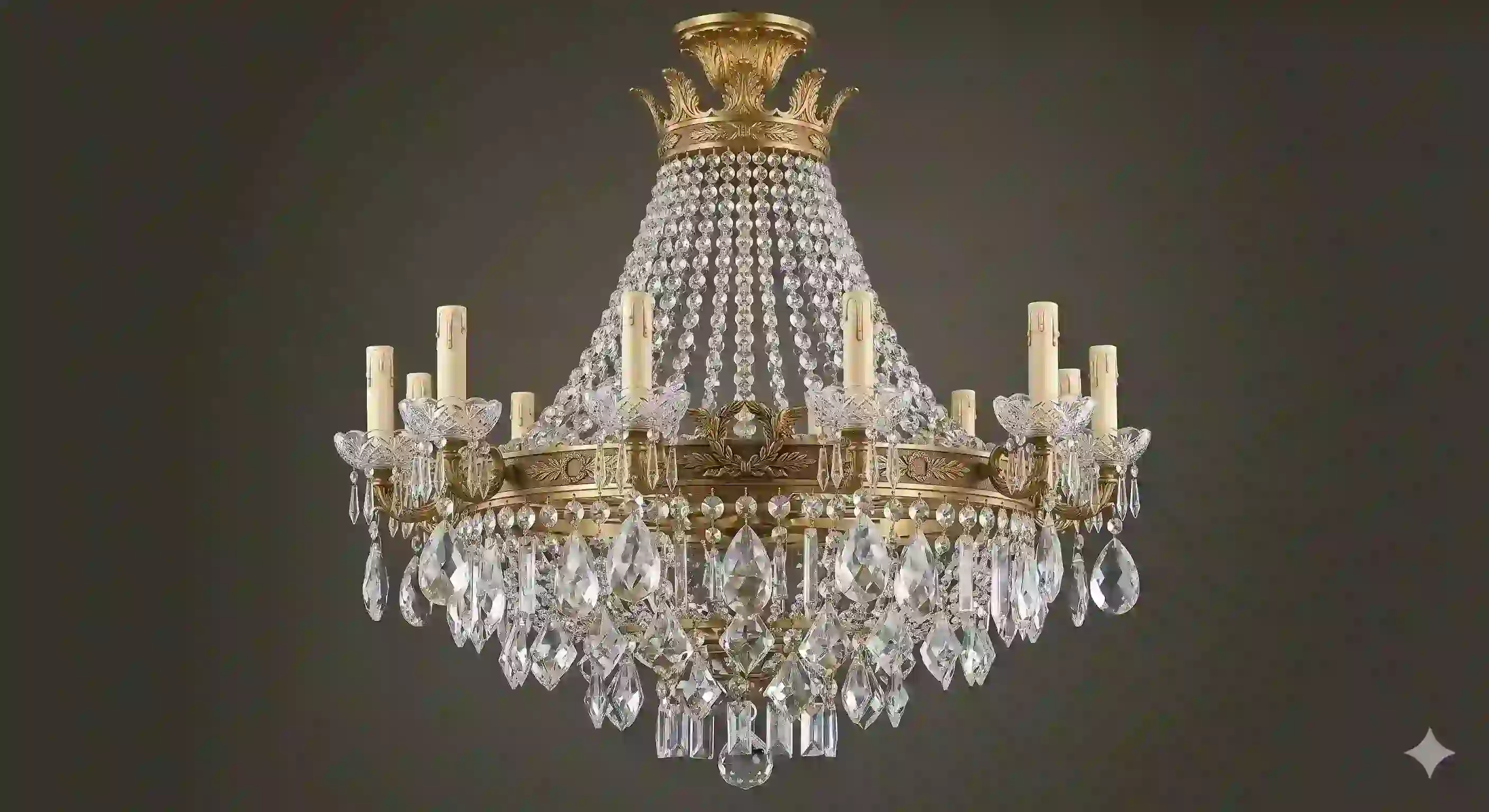 Золочёное настенное бра